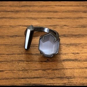 Kendra Scott Theodore Ring- Gunmetal, Slate